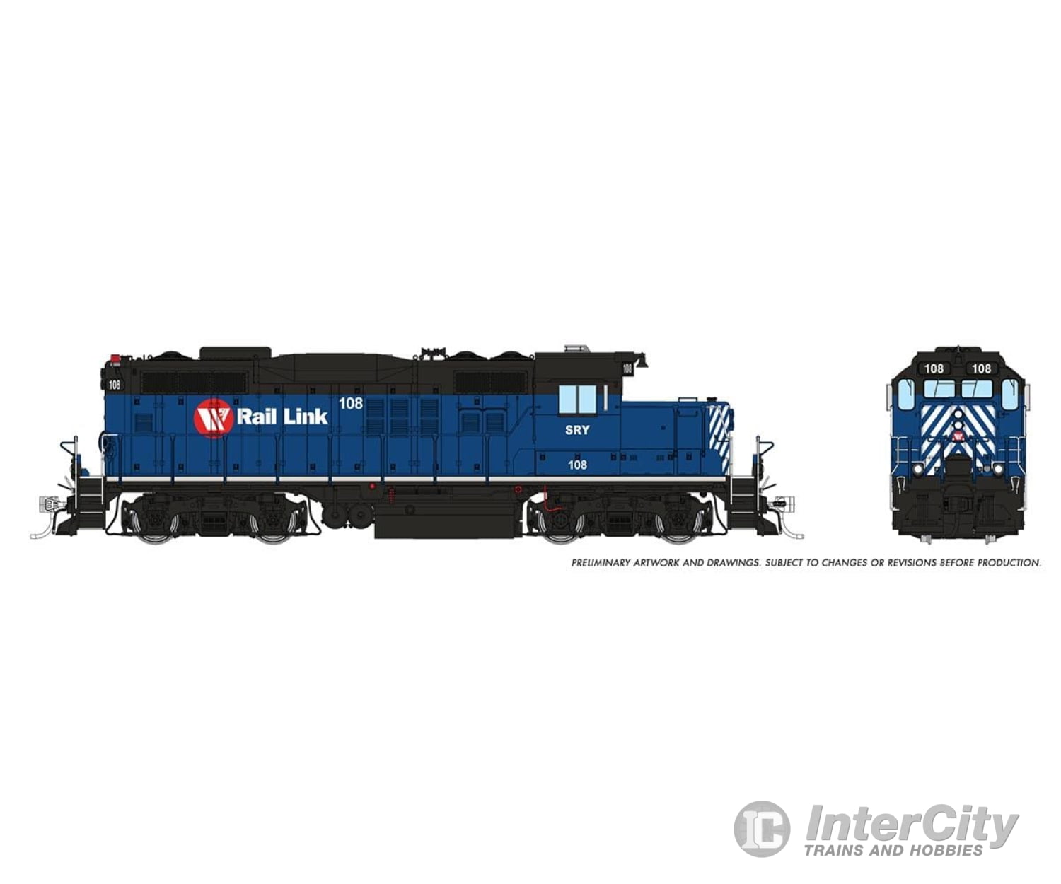 Rapido 054023 Ho Gp9U (Dc/Silent): Southern Rwy Of Bc: #108 Locomotives