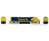 Rapido 055009 HO GE U30CG w/o SG (DC/Silent): Santa Fe - Yellow Warbonnet w/ Large Logo: #8001 Locomotives