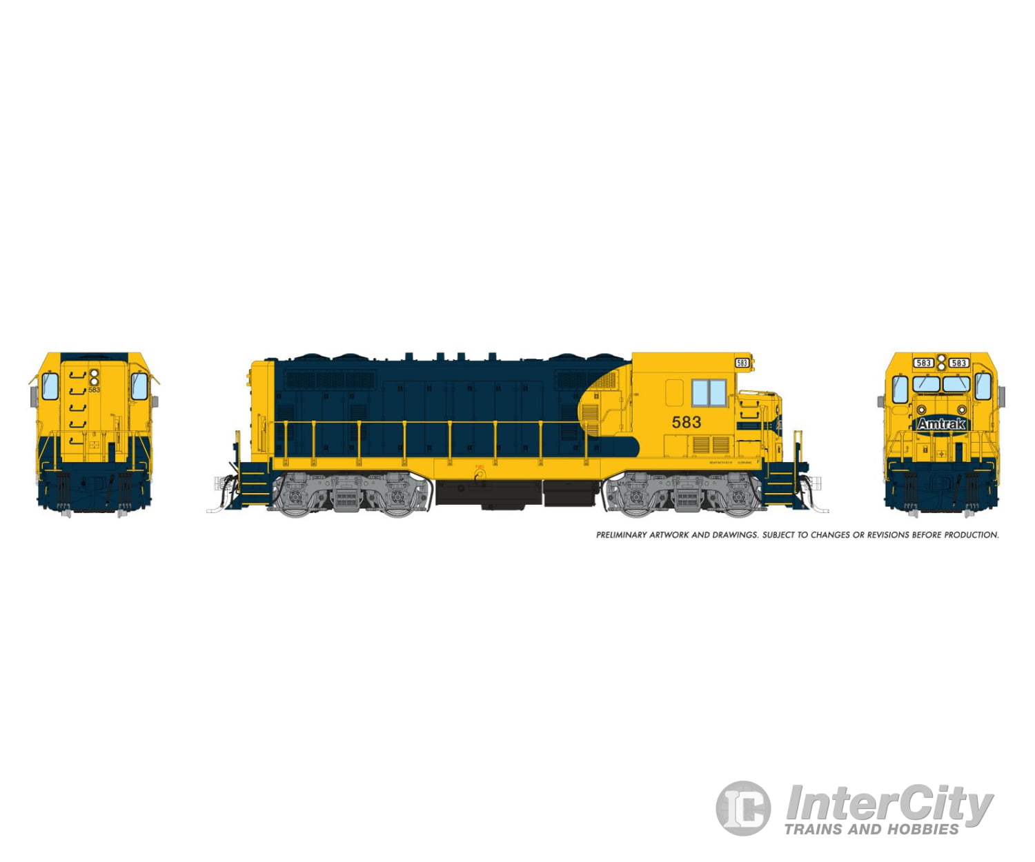 Rapido 070121 Ho Atsf Cf7 W/ Square Cab (Dc/Silent): Amtrak - Patch: #583 Locomotives