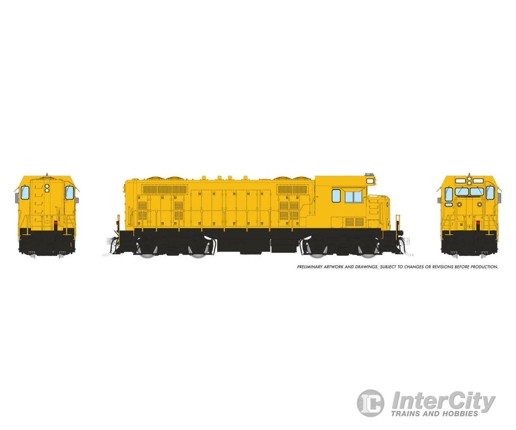 Rapido 070196 Ho Atsf Cf7 W/ Square Cab (Dc/Silent): Painted Yellow Locomotives