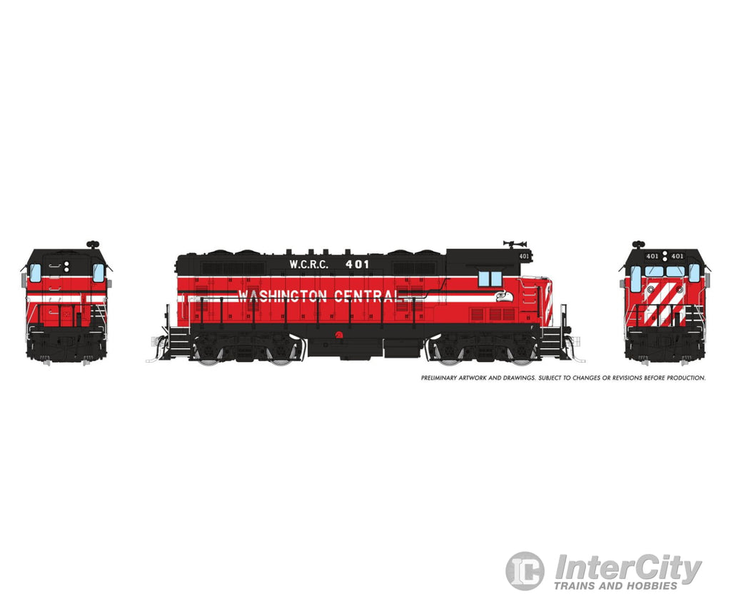 Rapido 070632 Ho Atsf Cf7 W/ Square Cab (Dc/Dcc/Sound): Washington Central: #402 Locomotives