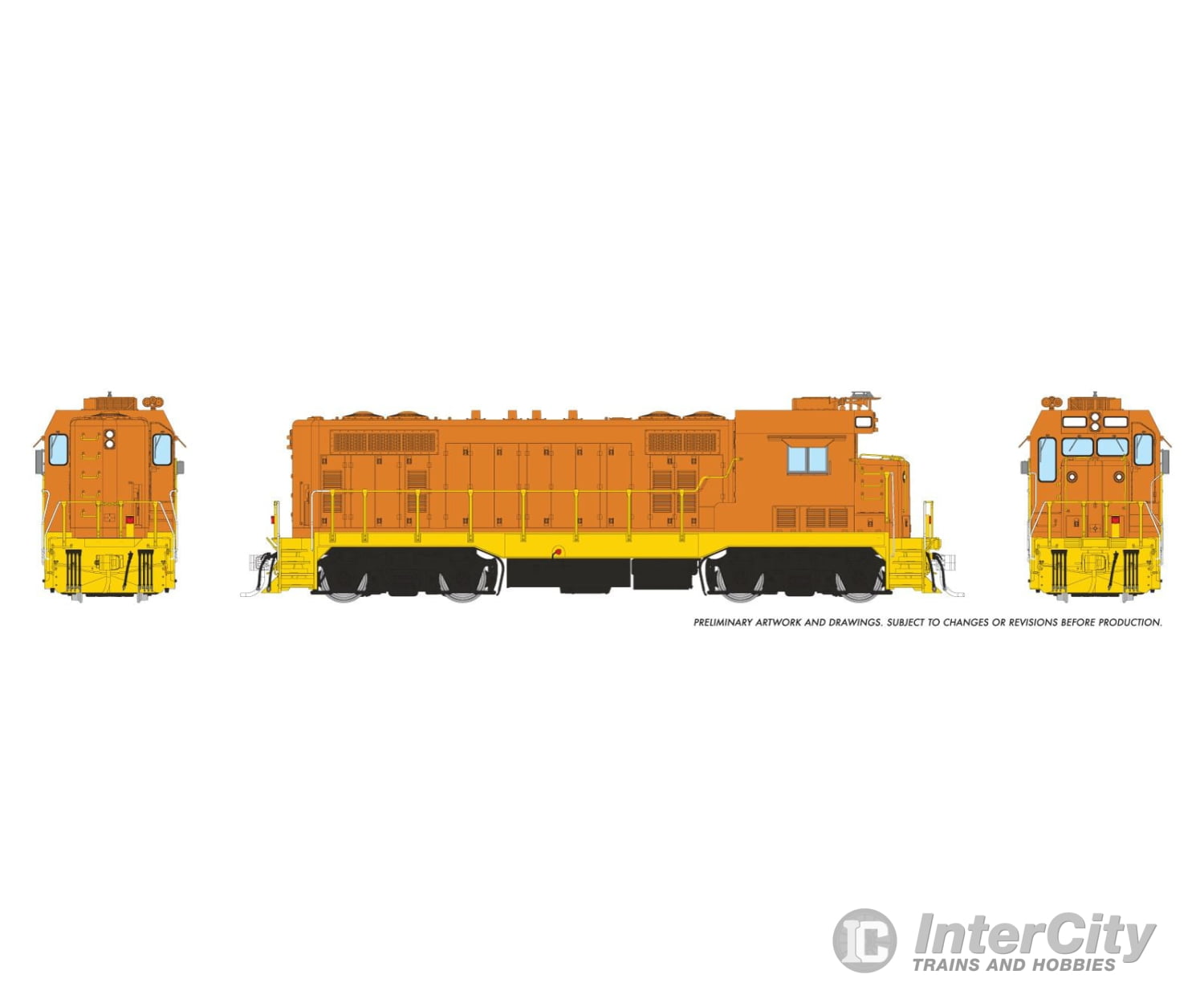 Rapido 070697 Ho Atsf Cf7 W/ Square Cab (Dc/Dcc/Sound): Painted Orange Locomotives