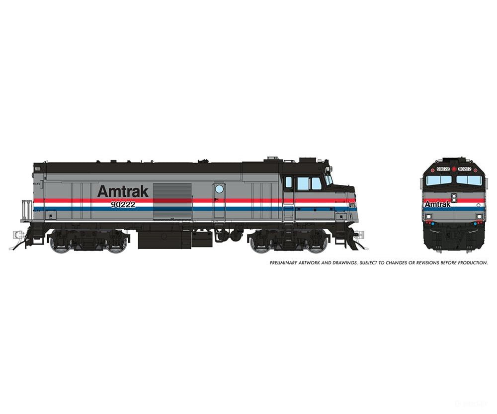 Rapido 081515 Ho Amtrak Npcu ’Cabbage’ (Dc/Dcc/Sound): - Phase Iii: #90222 Locomotives