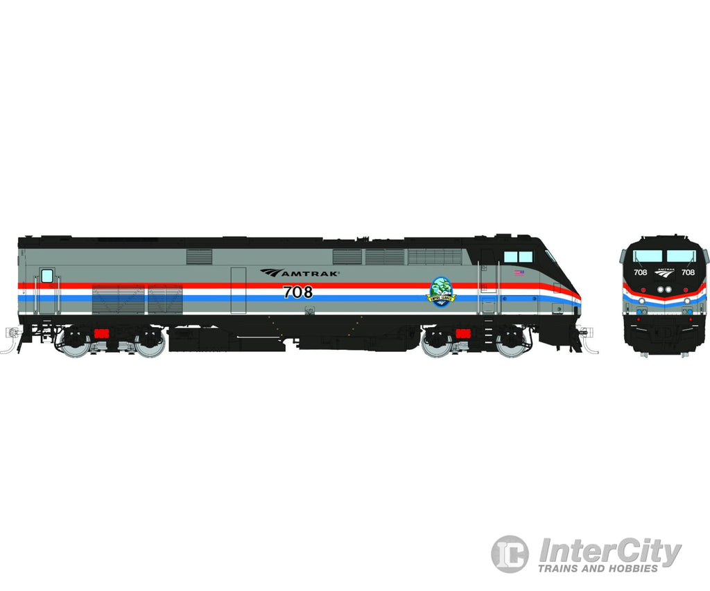 Rapido 085005 Ho Ge P32Ac-Dm (Dc/Silent): Amtrak - Phase Iii Empire Service W/ Hatch: #708