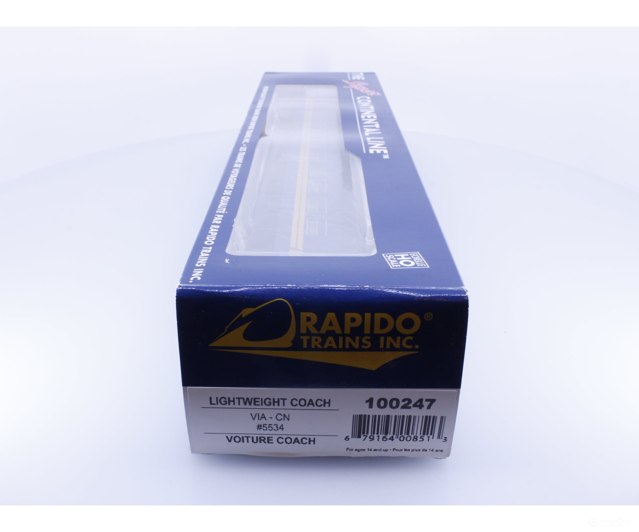 Rapido 100247 HO Lightweight Coach with Interior Lighting Via Rail (VIA) 5534 Passenger Cars
