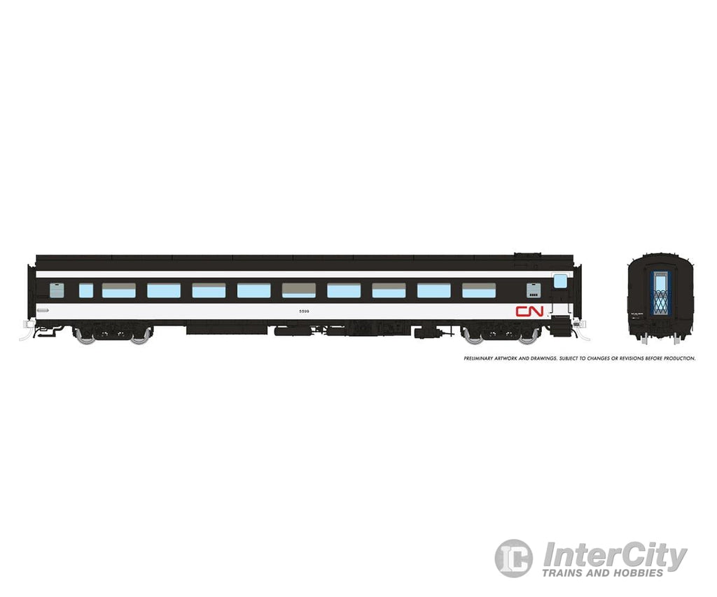 Rapido 100375 Ho Lightweight Coach: Cn - Wet Noodle Scheme: #5619 Passenger Cars