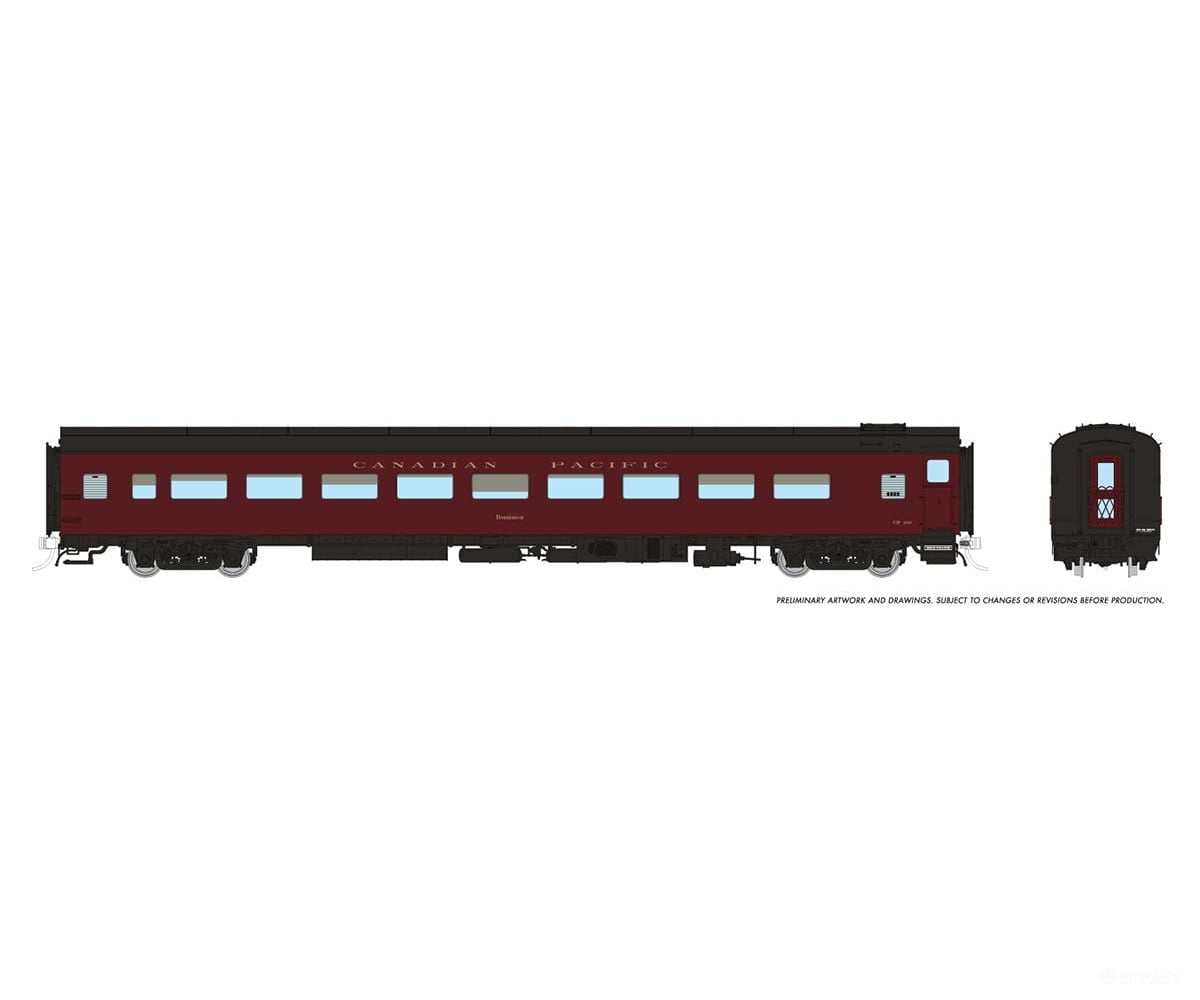 Rapido 100382 Ho Lightweight Coach: Cp - Royal Canadian Pacific: #101 Dominion Passenger Cars