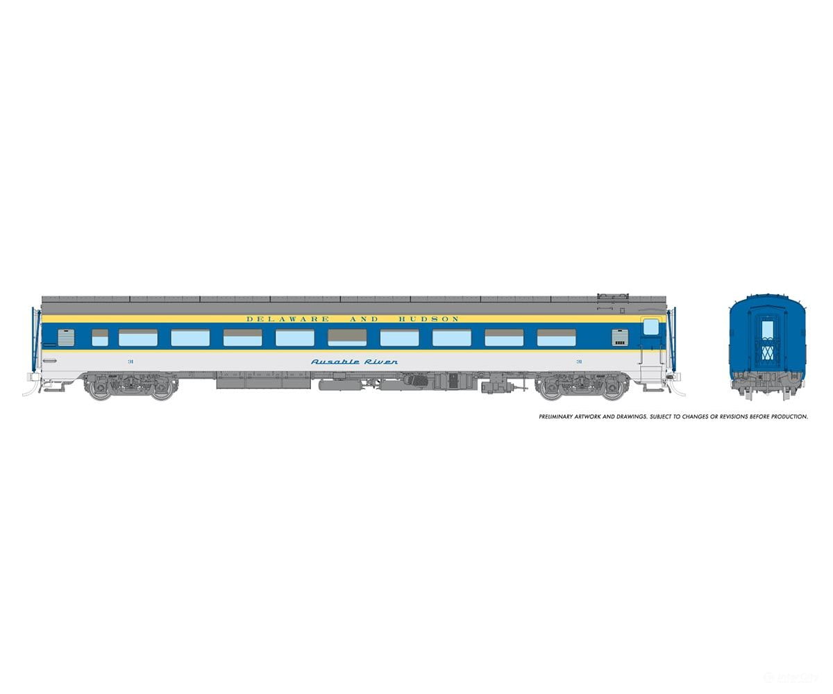 Rapido 100390 Ho Lightweight Coach: Delaware & Hudson: #31 Passenger Cars