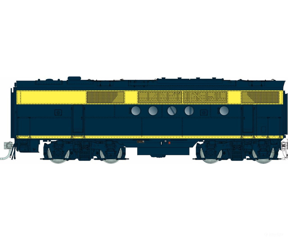 Rapido 1004004 HO EMD FT Booster (DC/Silent): AT&SF - Freight Large Herald: Unnumbered - Locomotives