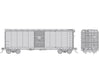 Rapido 1011098 HO 1937 AAR 40’ Boxcar - CNR Style: Painted Unlettered: Single Car - Freight Cars