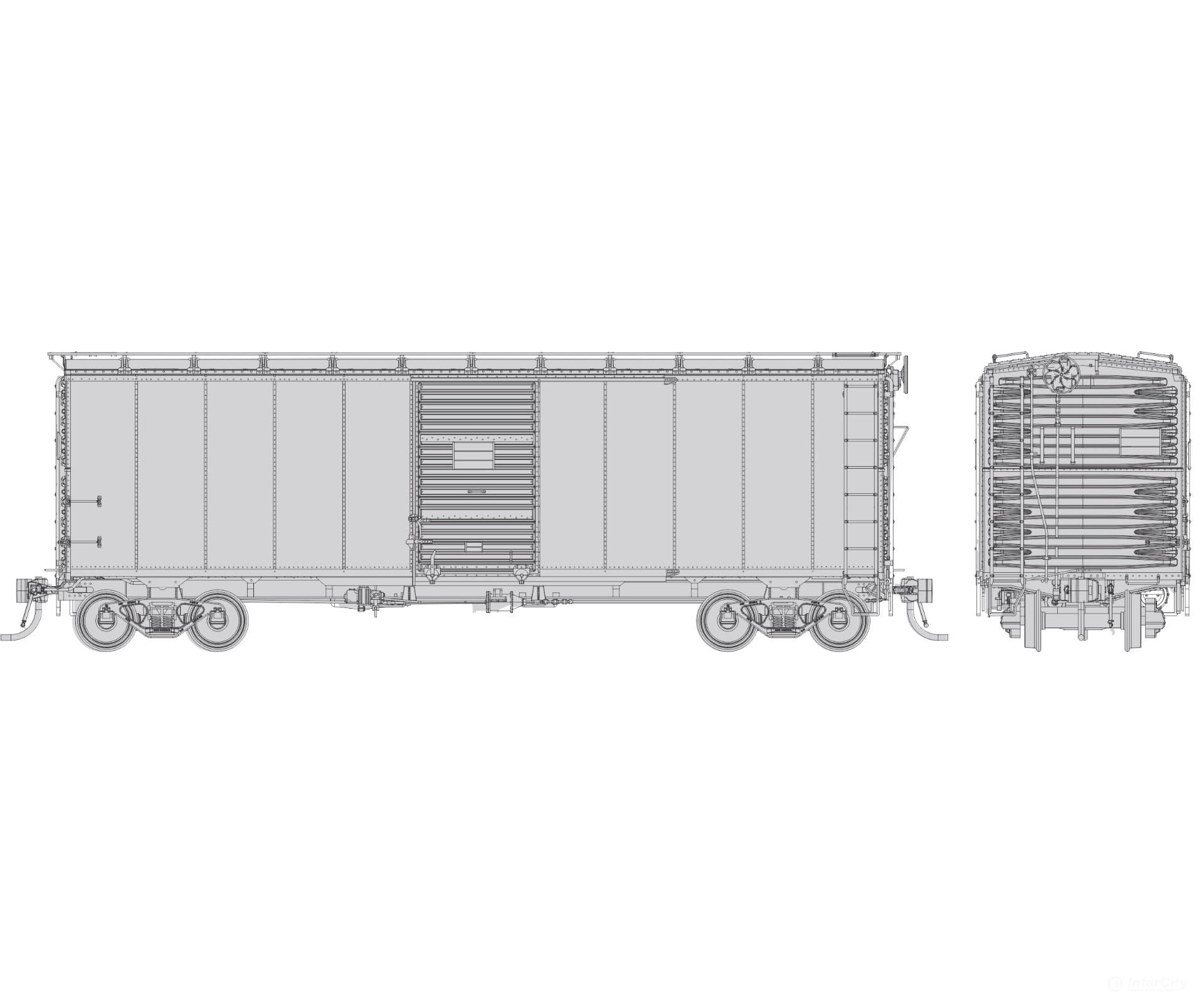 Rapido 1011099 HO 1937 AAR 40’ Boxcar - CPR Style: Painted Unlettered: Single Car - Freight Cars