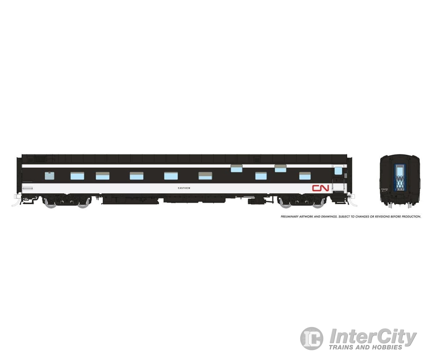 Rapido 101158 Ho Duplex Sleeper: Cn - Wet Noodle Scheme: #1136 Endeavour Passenger Cars