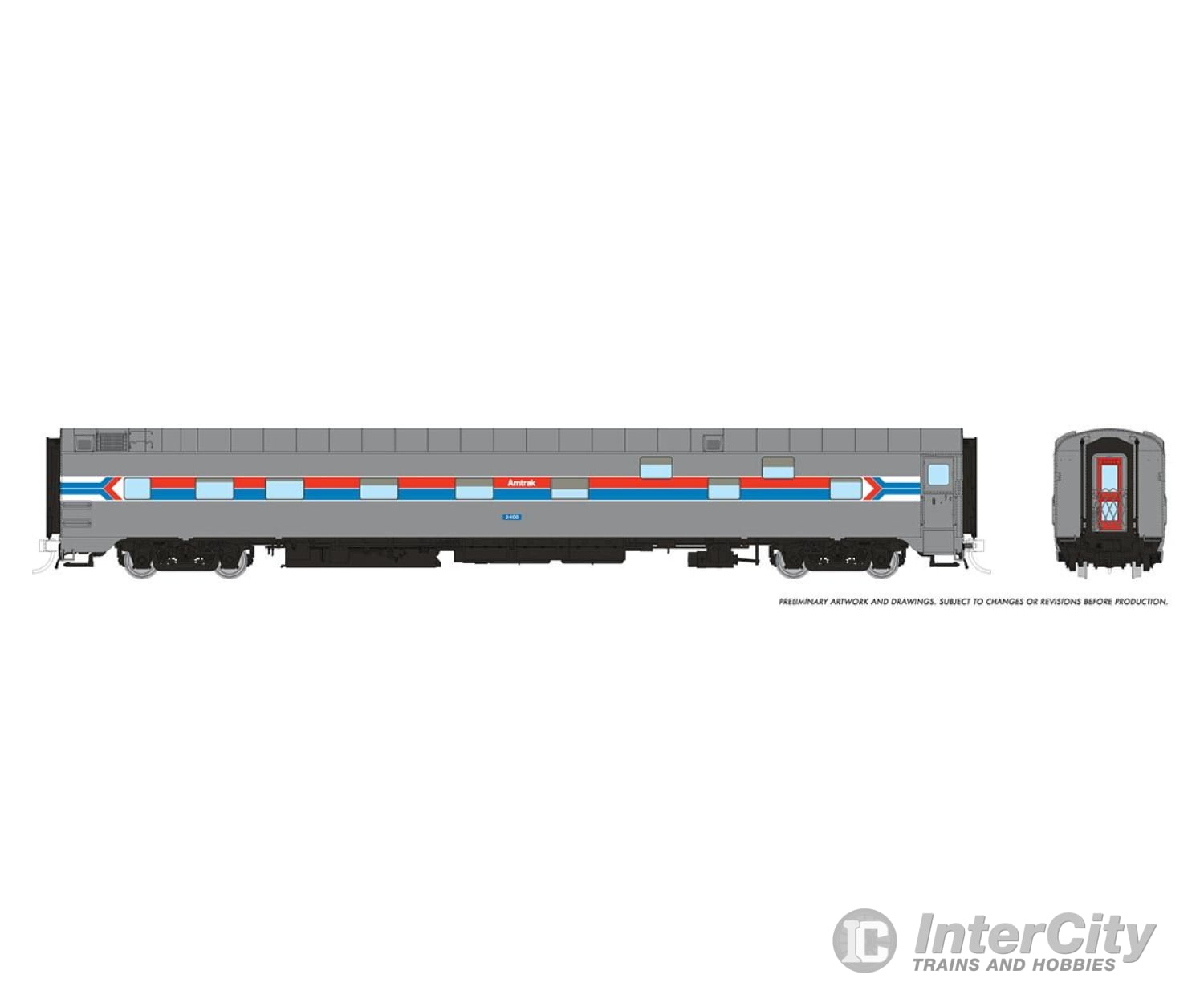 Rapido 101161 Ho Duplex Sleeper: Amtrak - Phase 1: #2401 Passenger Cars