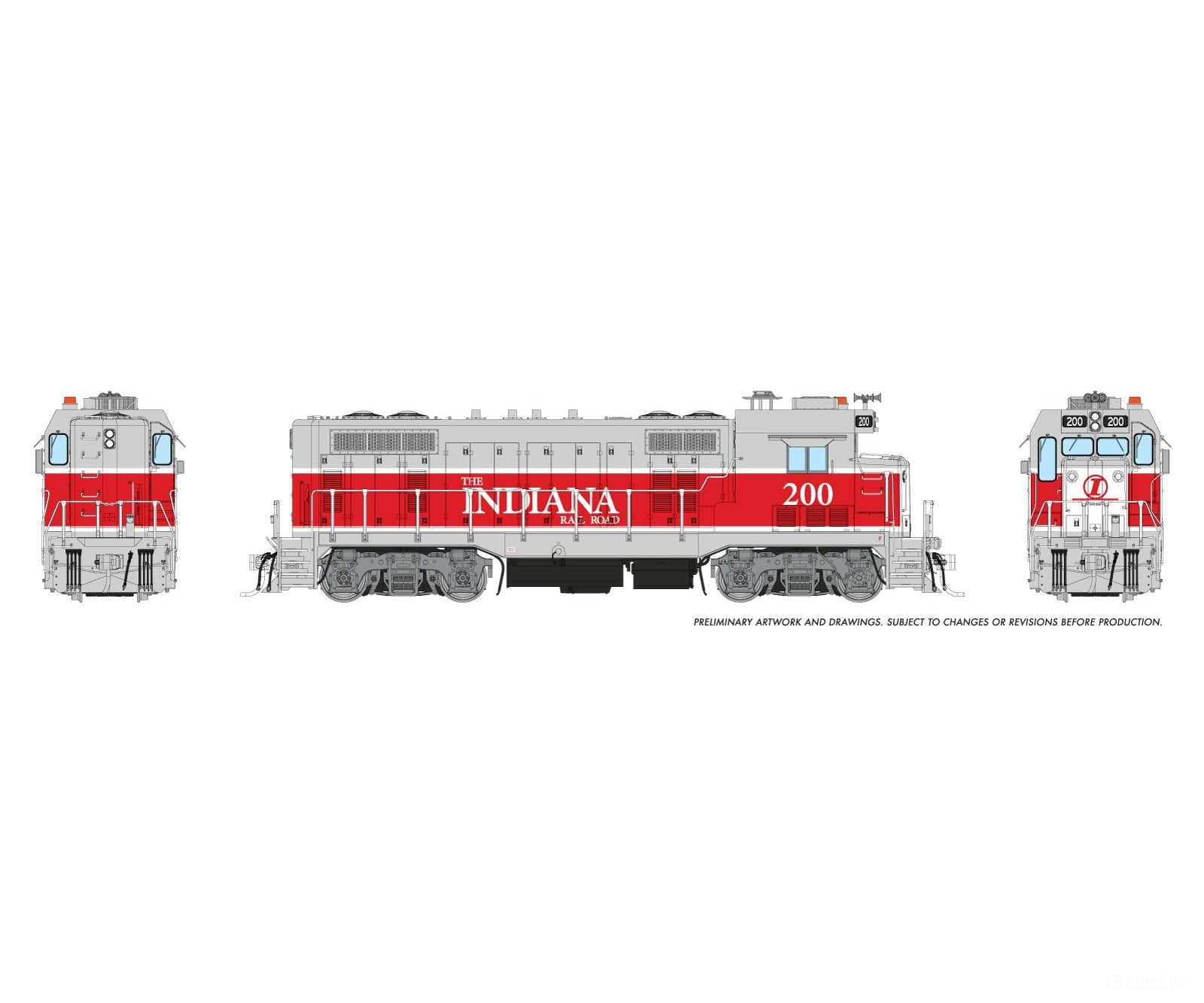 Rapido 1017030 HO ATSF CF7 w/ Square Cab (DC/Silent): The Indiana RR: #201 - Locomotives