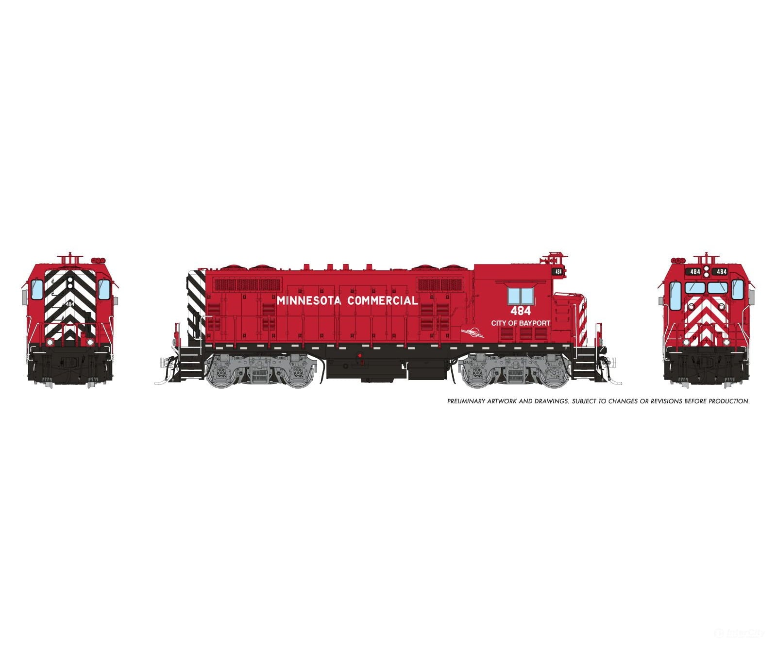 Rapido 1017518 HO ATSF CF7 w/ Square Cab (DC/DCC/Sound): Minnesota Commercial: #484 - Locomotives
