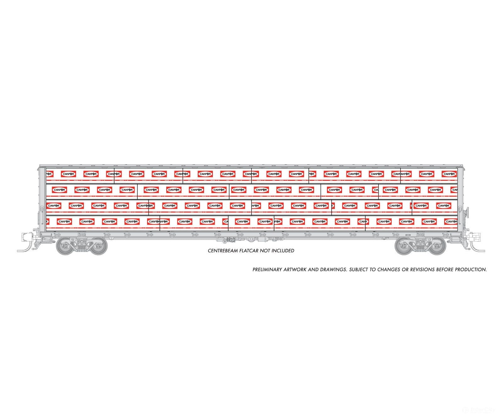 Rapido 102151 Rapido Bits: N Centerbeam Lumber Load: Canfor Freight Loads & Containers