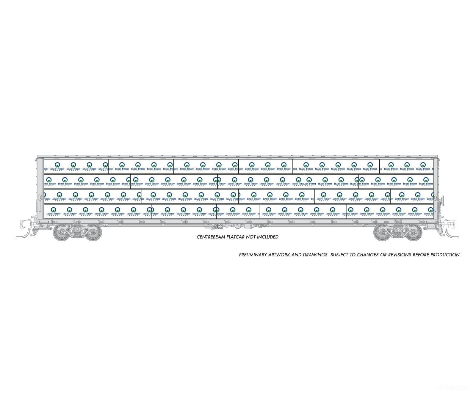 Rapido 102154 Rapido Bits: N Centerbeam Lumber Load: Idaho Forest Group Freight Loads & Containers