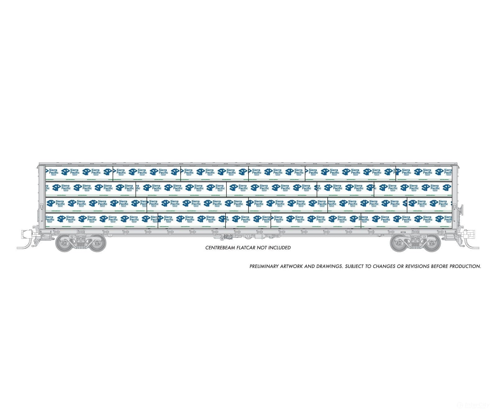 Rapido 102156 Rapido Bits: N Centerbeam Lumber Load: Sierra Pacific Freight Loads & Containers