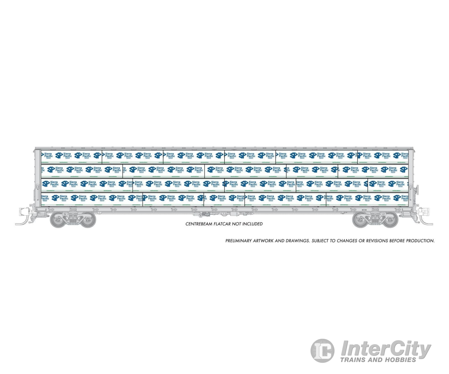 Rapido 102156 Rapido Bits: N Centerbeam Lumber Load: Sierra Pacific Freight Loads & Containers