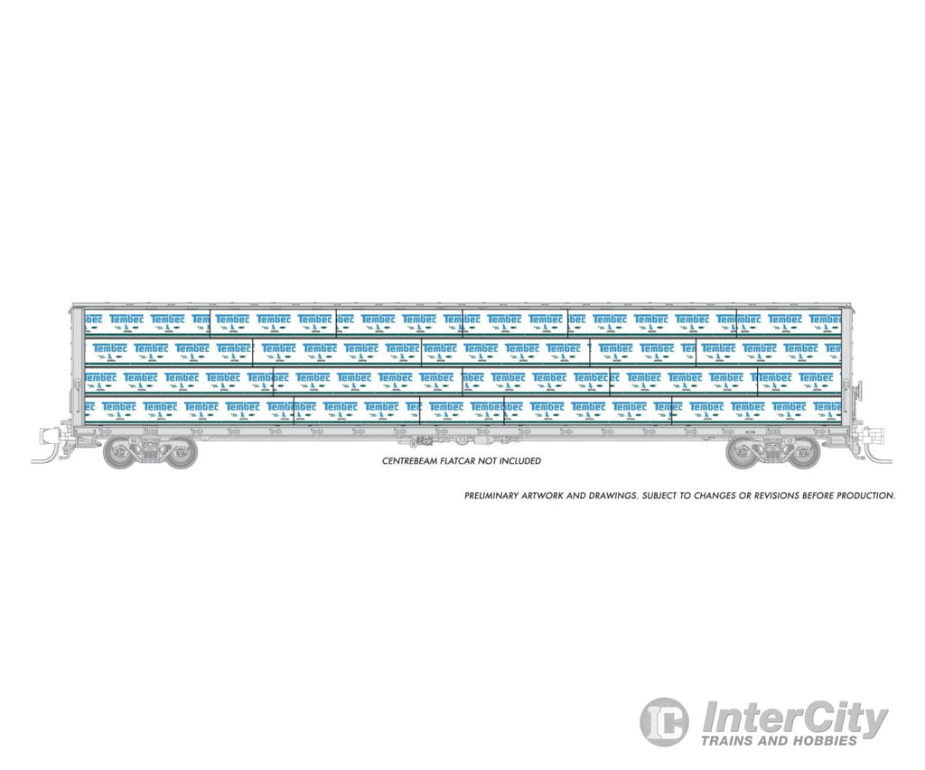 Rapido 102157 Rapido Bits: N Centerbeam Lumber Load: Tembec Freight Loads & Containers
