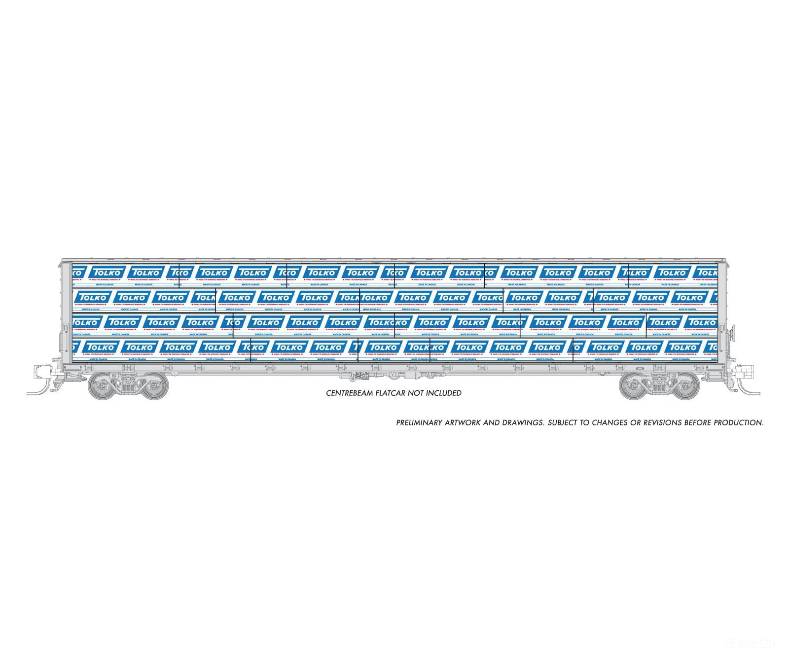 Rapido 102158 Rapido Bits: N Centerbeam Lumber Load: Tolko Freight Loads & Containers