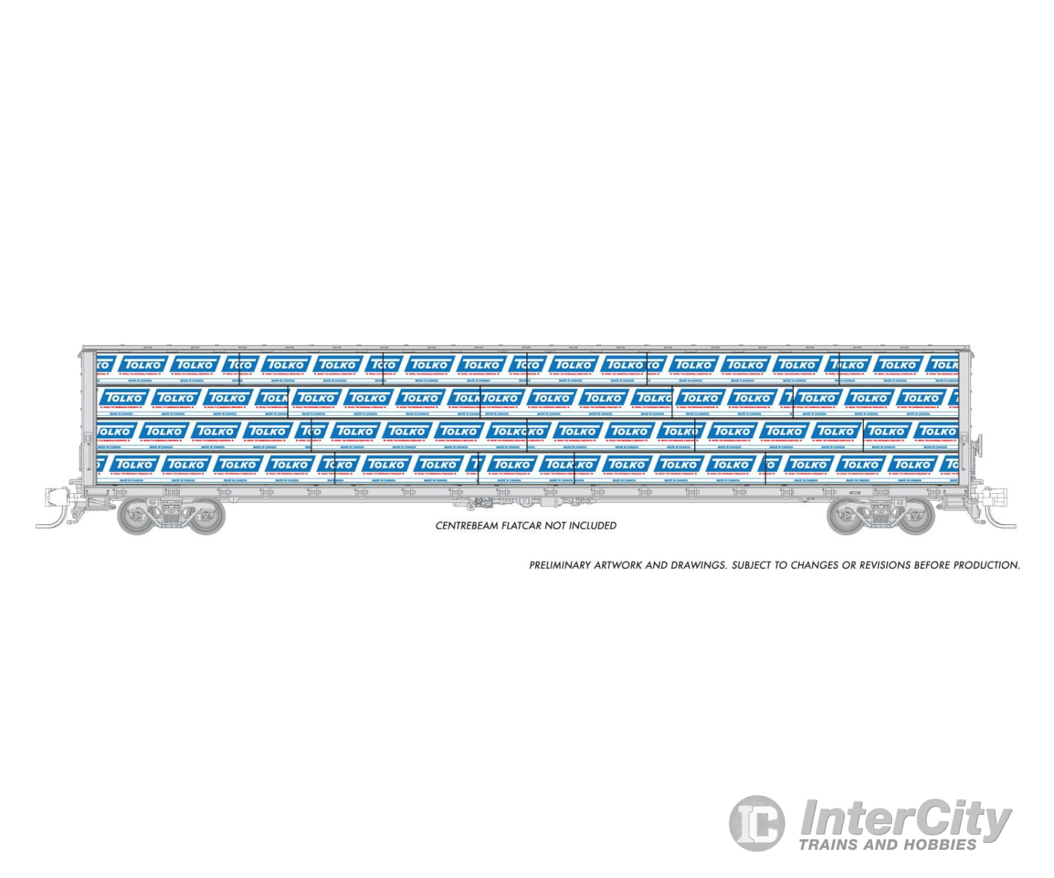 Rapido 102158 Rapido Bits: N Centerbeam Lumber Load: Tolko Freight Loads & Containers