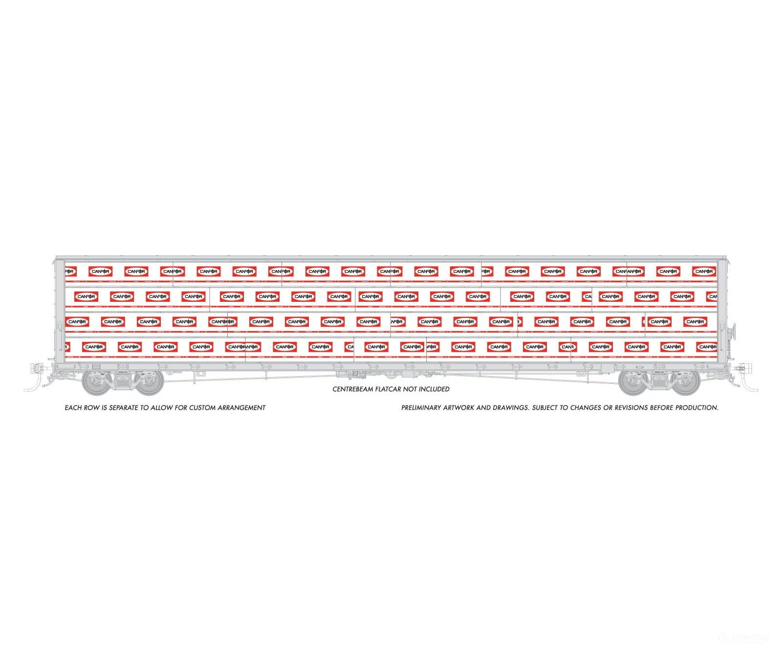 Rapido 102160 Rapido Bits: HO Centerbeam Lumber Load: Canfor Freight Loads & Containers