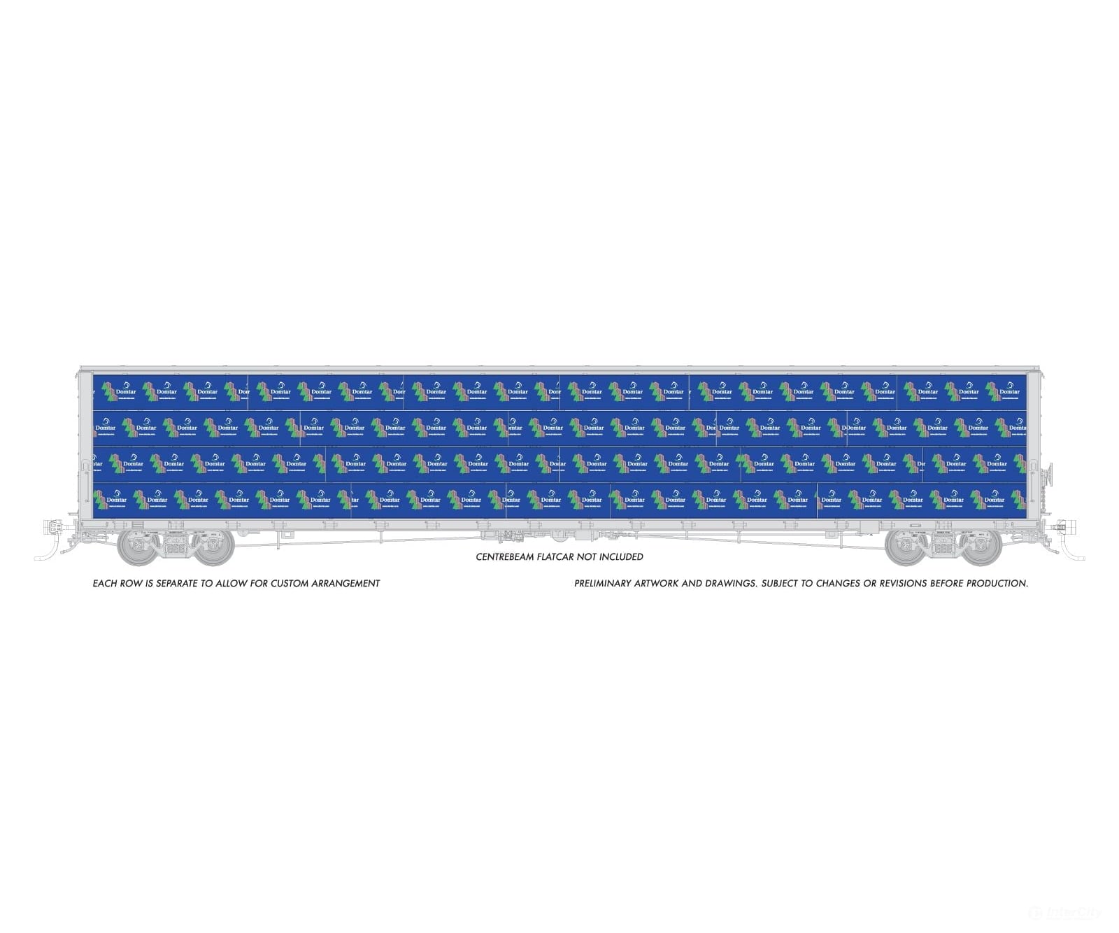 Rapido 102161 Rapido Bits: HO Centerbeam Lumber Load: Domtar Freight Loads & Containers