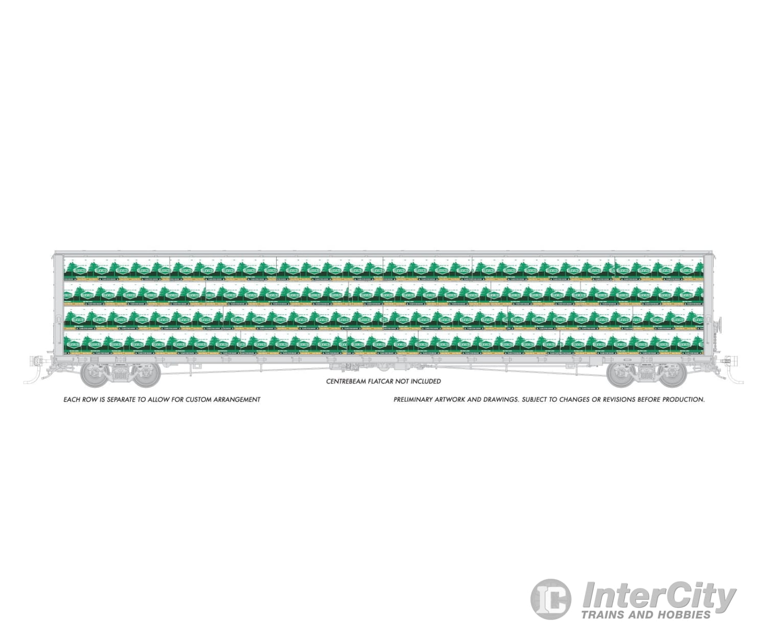 Rapido 102164 Rapido Bits: HO Centerbeam Lumber Load: Irving Freight Loads & Containers