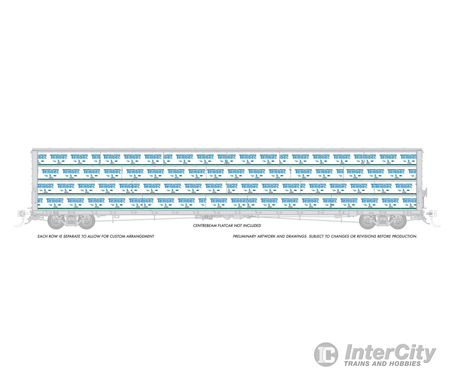 Rapido 102166 Rapido Bits: HO Centerbeam Lumber Load: Tembec Freight Loads & Containers