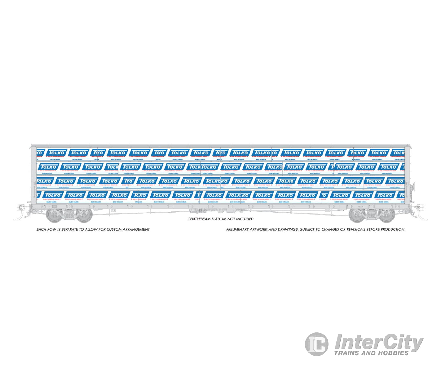 Rapido 102167 Rapido Bits: HO Centerbeam Lumber Load: Tolko Freight Loads & Containers