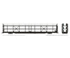 Rapido 1024199 HO NSC 89’ Tri-Level Autorack: Painted/Unlettered Black: Single Car - Frieght Cars
