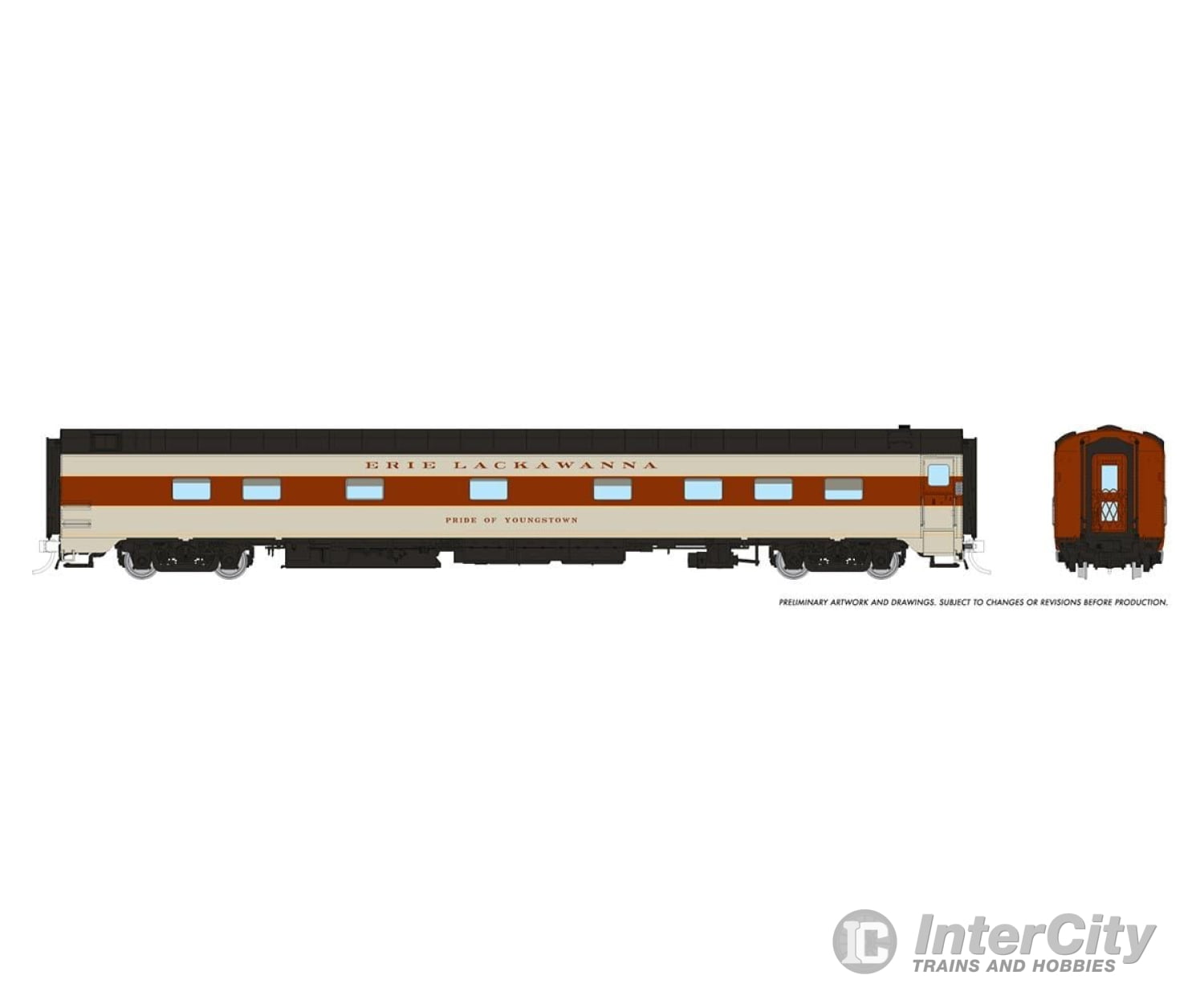 Rapido 104114 Ho 10-5 Sleeper: Erie-Lackawanna: Pride Of Youngstown Passenger Cars