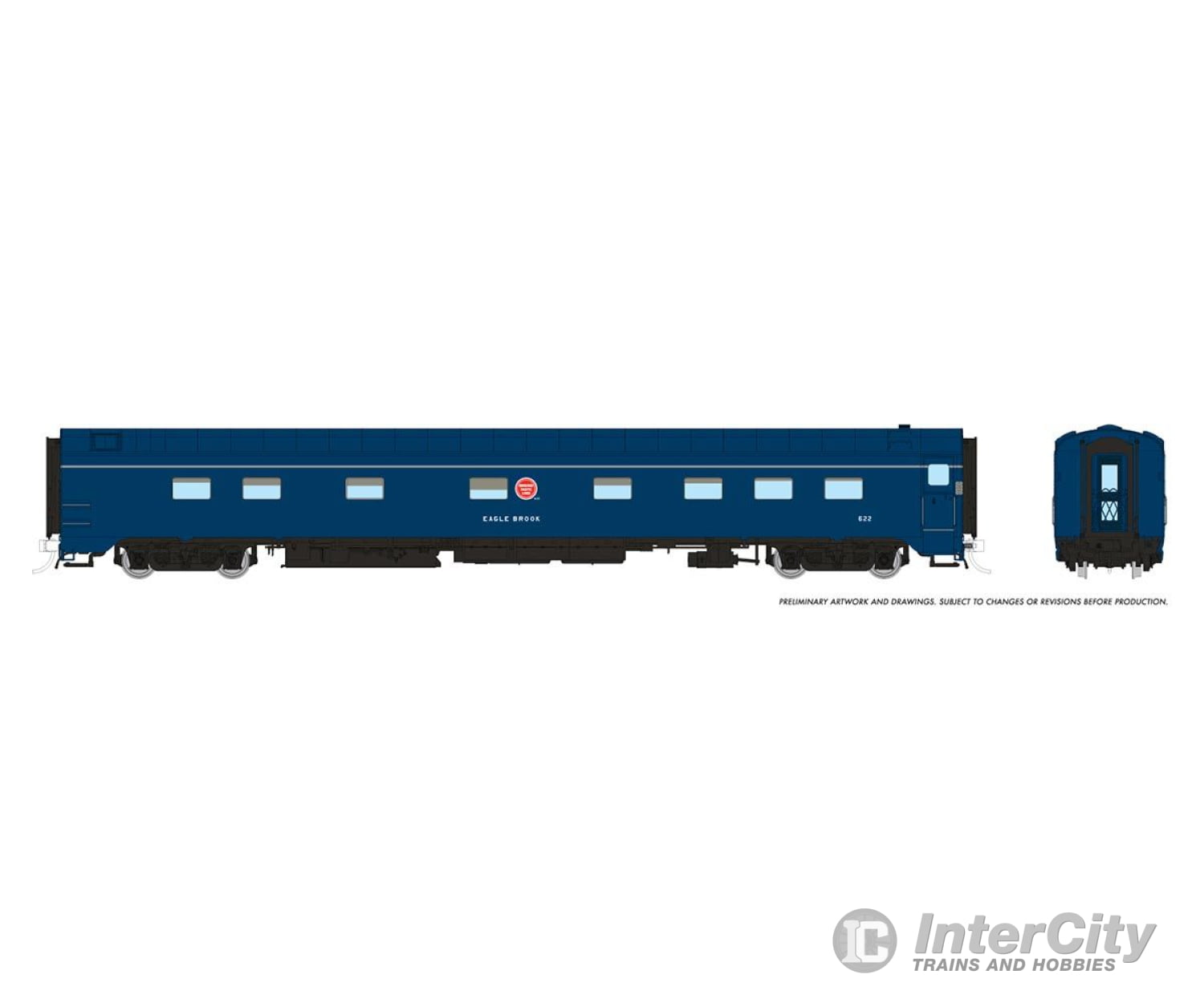 Rapido 104116 Ho 10 - 5 Sleeper: Mp - Jenks Blue Scheme: #622 Eagle Brook Passenger Cars