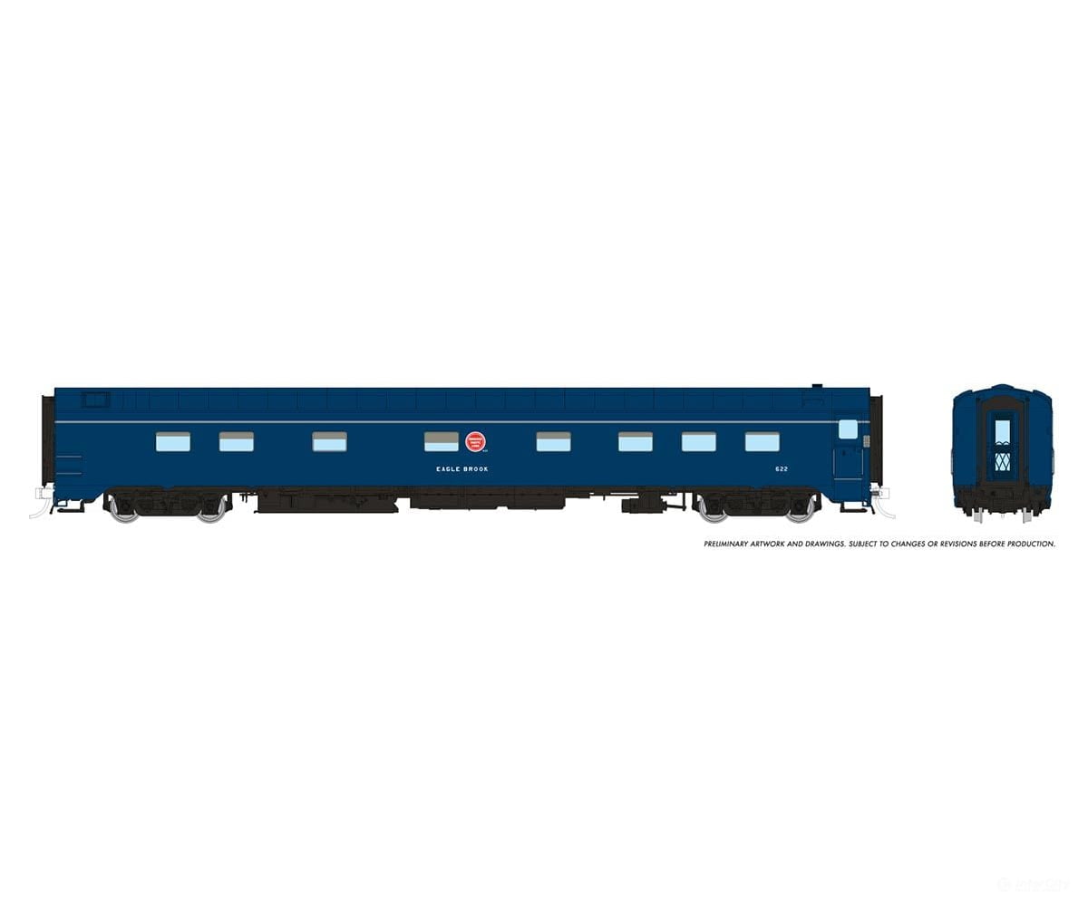 Rapido 104117 Ho 10-5 Sleeper: Mp - Jenks Blue Scheme: #623 Eagle Country Passenger Cars