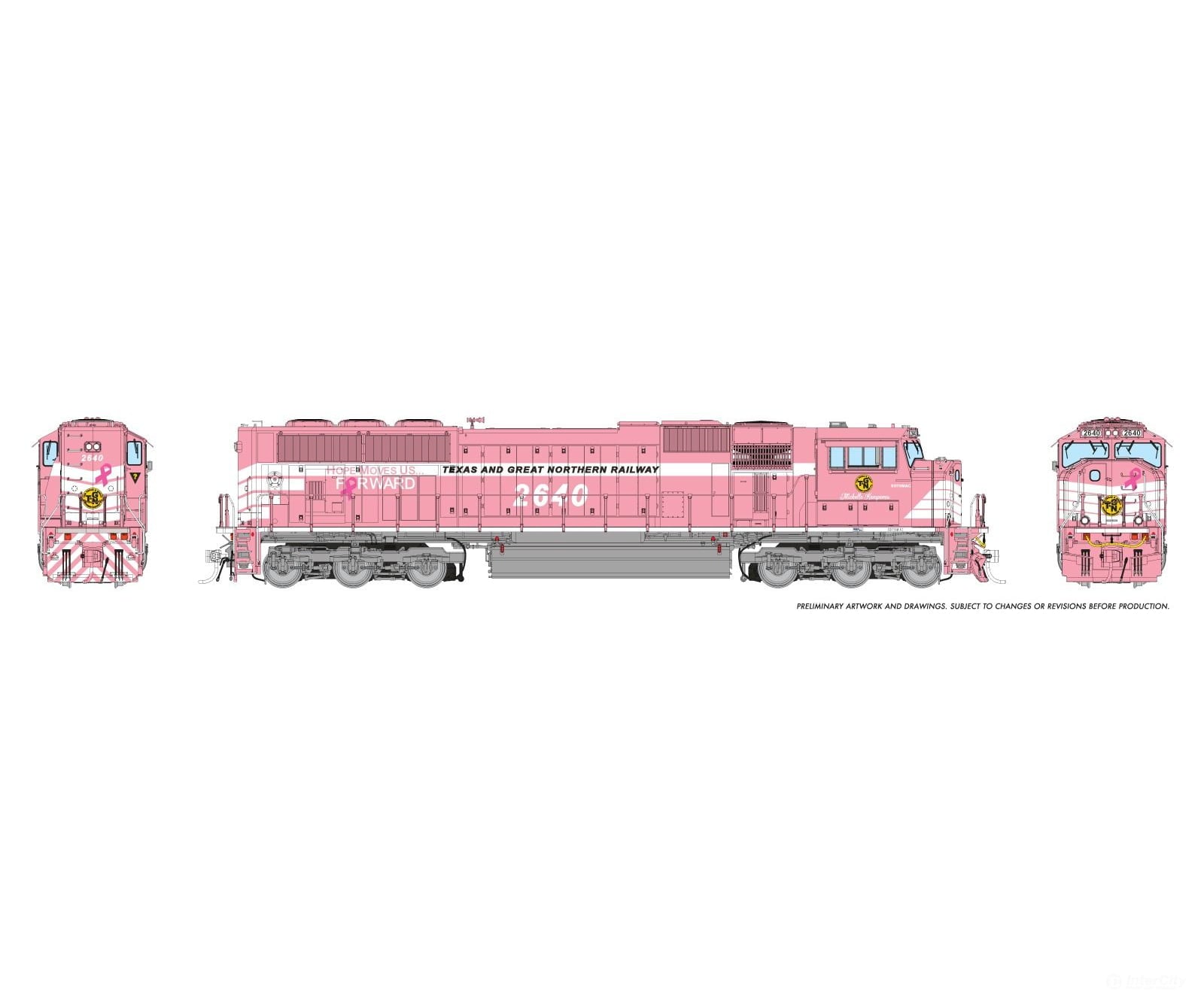 Rapido 1048540 HO SD70MAC (DC/DCC/Sound):Texas & Great Northern - Green & White: #2629 - Home Shops - Locomotives
