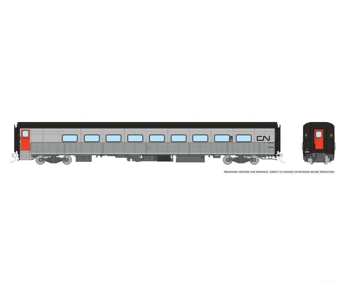 Rapido 1062003 HO Hawker Siddeley Tempo Coach: CN Rail: #373 - Passenger Cars