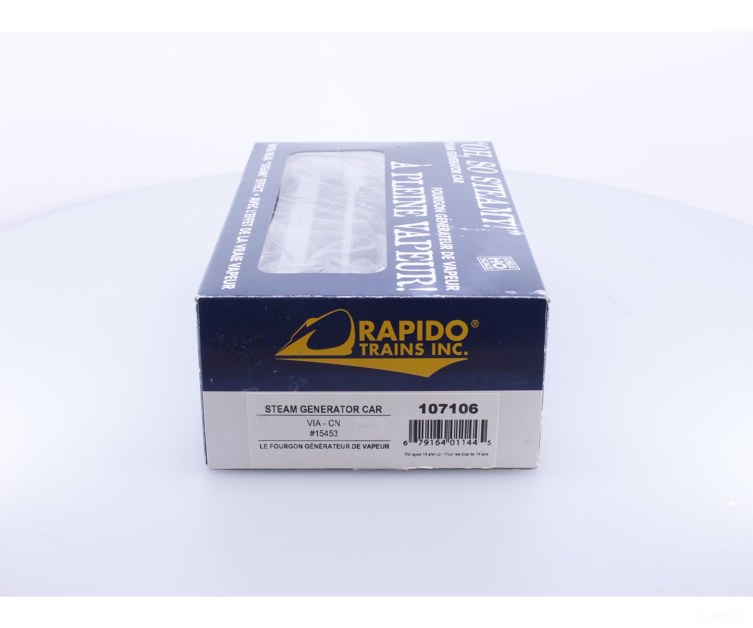 Rapido 107106 HO Steam Generator Car CN Scheme Via Rail (VIA) 15453 - Freight Cars