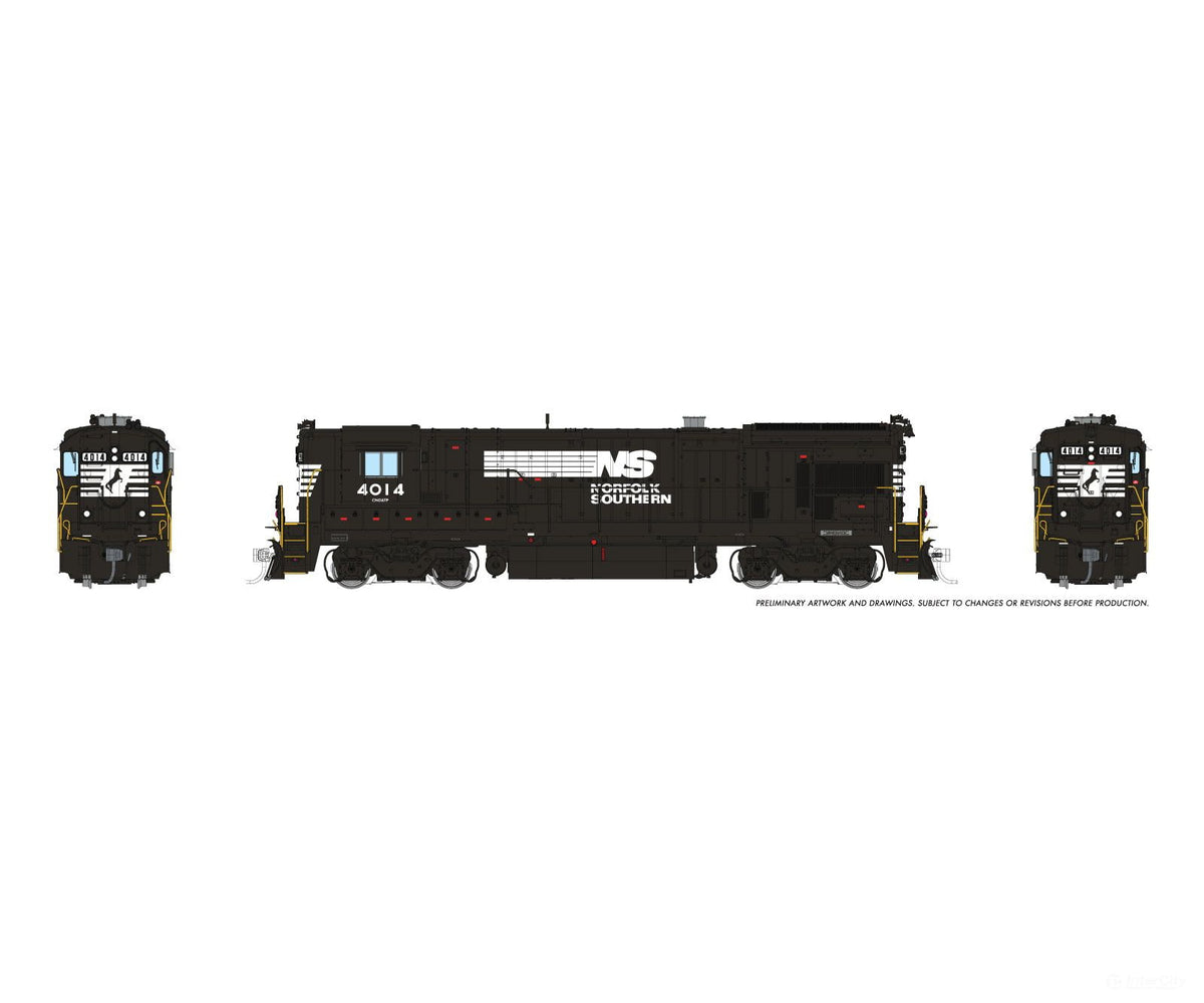 Rapido 1074511 HO GE B23-7 (DC/DCC/Sound): Norfolk Southern: #4014 - Locomotives
