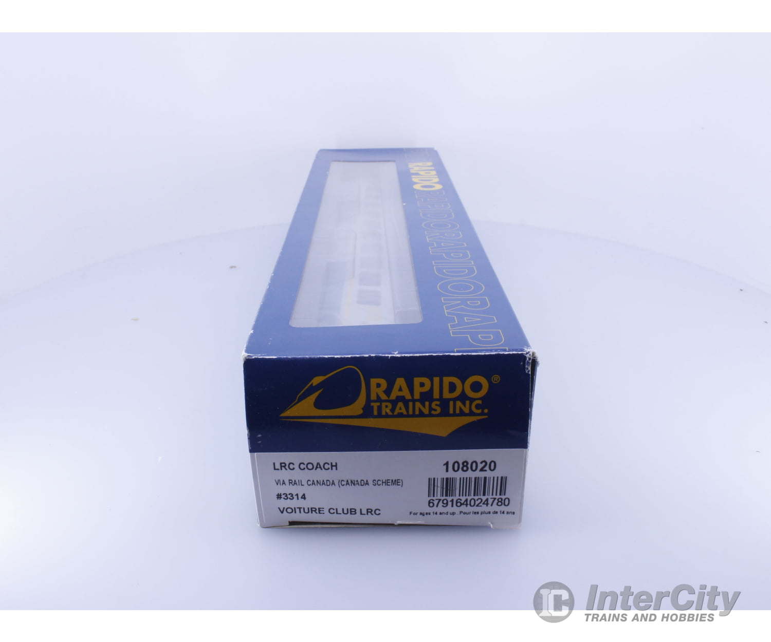 Rapido 108020 HO LRC Passenger Coach Canada Scheme Via Rail (VIA) 3314 Passenger Cars