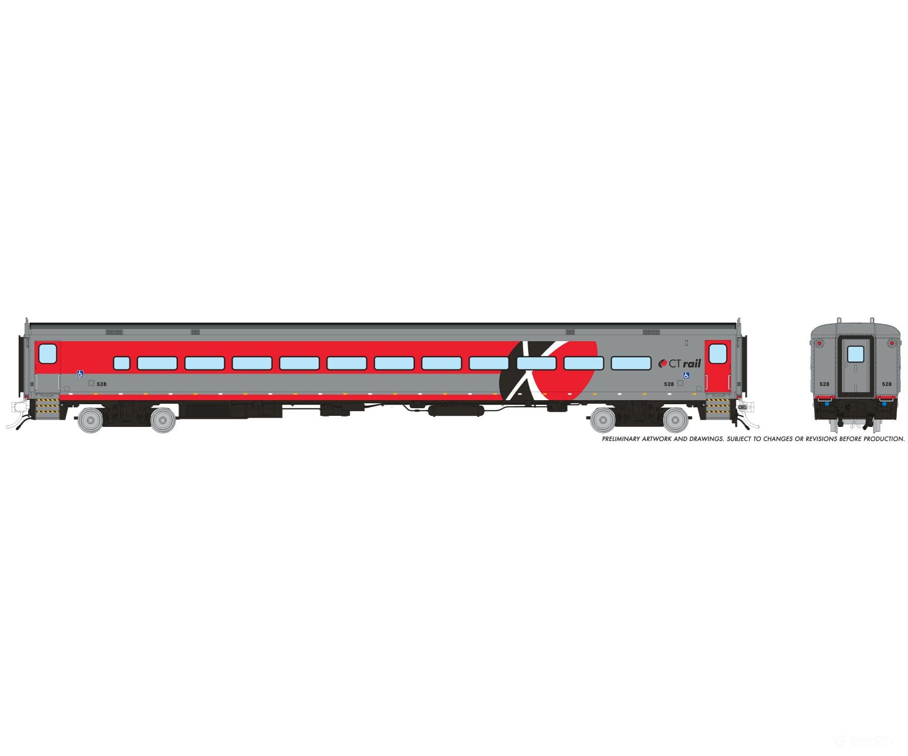 Rapido 1084005 HO Comet Car: CTrail: Coach #528 - Passenger Cars
