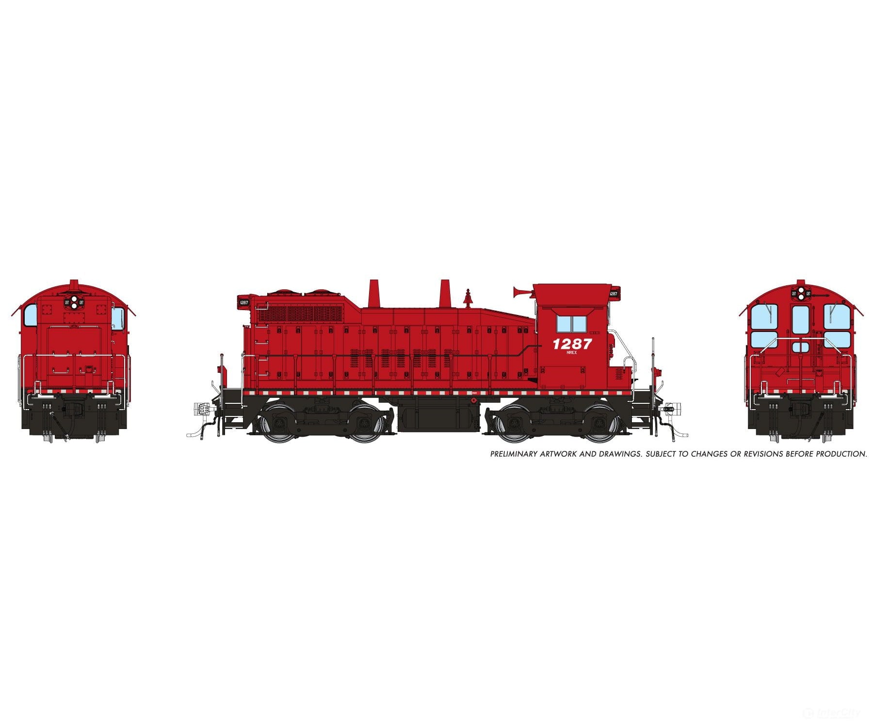 Rapido 1106526 HO EMD SW10 (DC/DCC/Sound): NRE - ex-CP Patch: #1287 - Locomotives