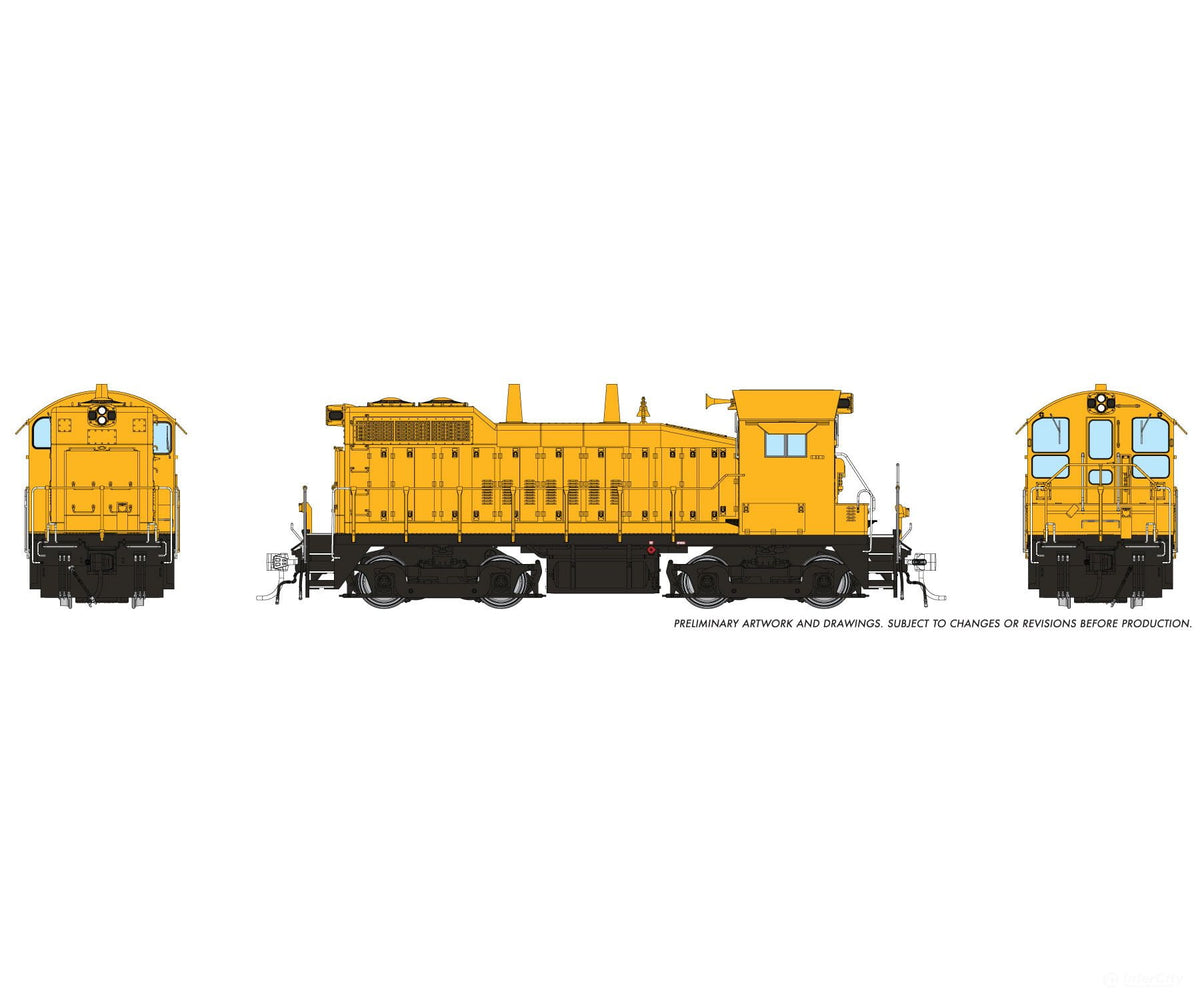 Rapido 1106528 HO EMD SW10 (DC/DCC/Sound): Industrial Yellow - Locomotives