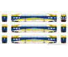 Rapido 1110013 HO BiLevel Commuter Car: Northstar: Set #2 (Cab: 602 Coaches: 705 712) Passenger Cars