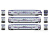 Rapido 1110035 HO CEM BiLevel Commuter Car: ACE - Modern: Set #1 (Cab: 3310 Coaches: 3225 3232) Passenger Cars