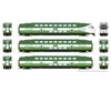Rapido 1110046 HO CEM BiLevel Commuter Car: GO Transit/MX: Set #2 (Cab: 311 Coaches: 4518 4021) Passenger Cars