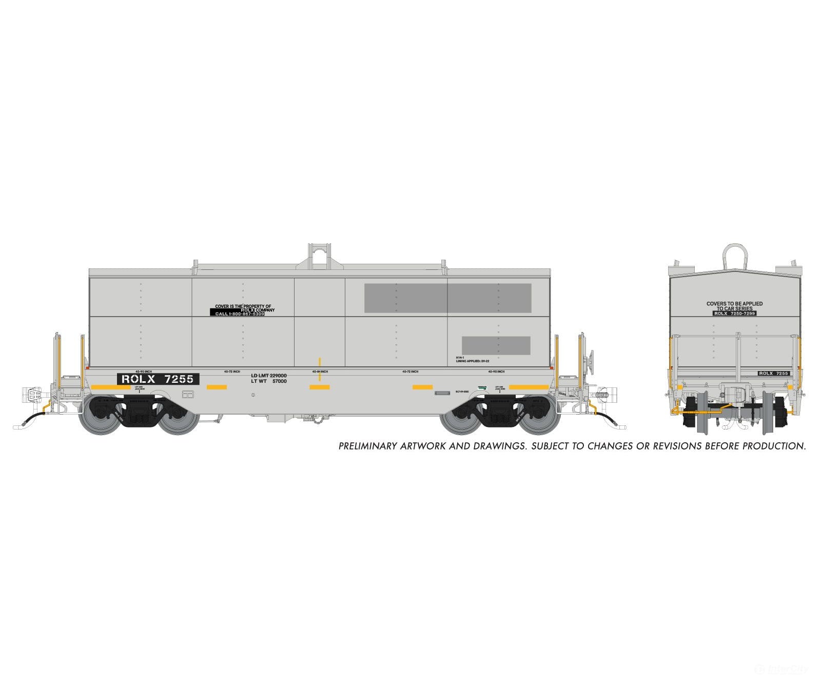 Rapido 1128010 HO Greenbrier Coil Car: Railroad of Lies (ROLX): Single Car #7215 - Freight Cars