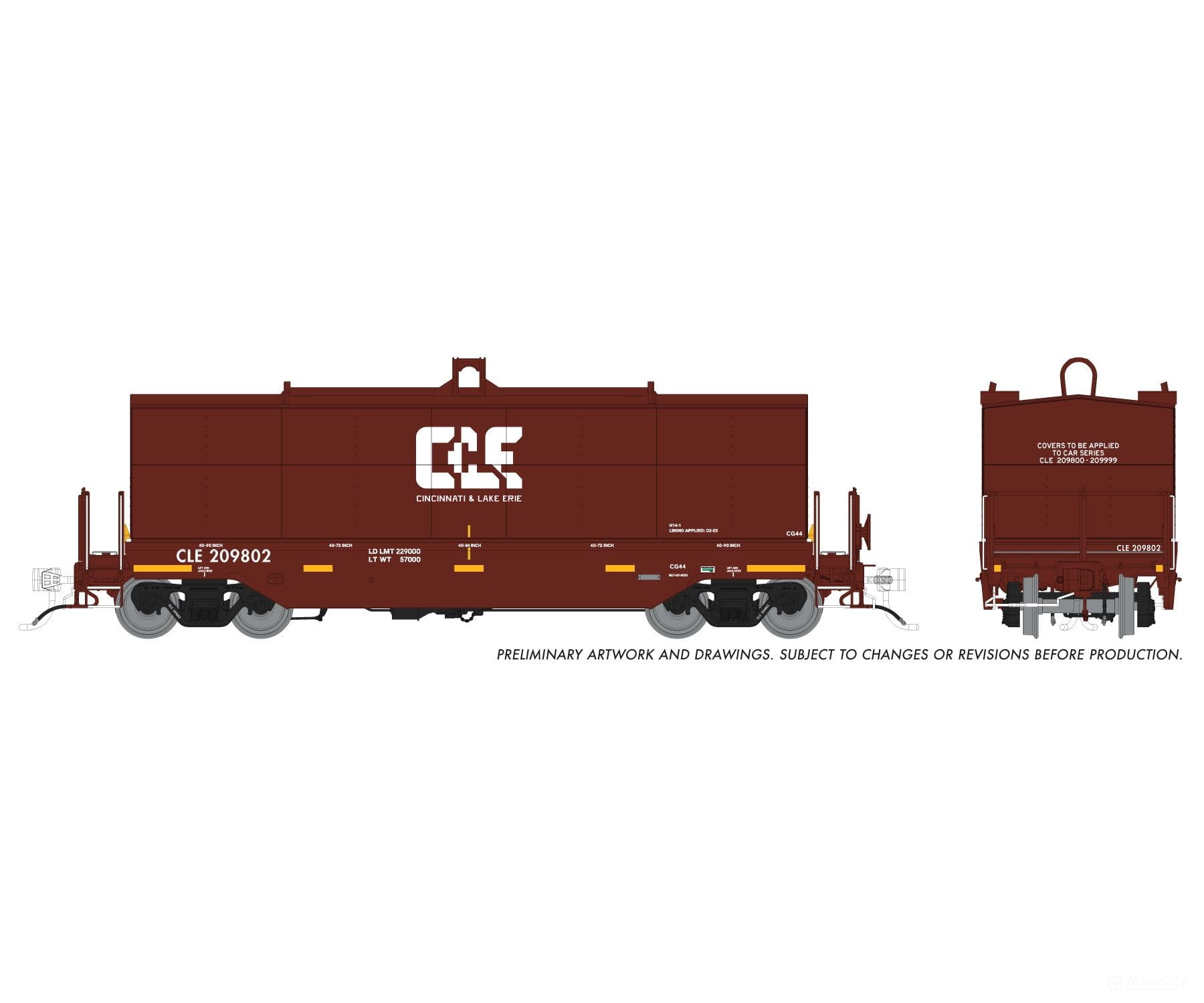Rapido 1128013 HO Greenbrier Coil Car: Cincinnati & Lake Erie: 6-Pack - Home Shops - Freight Cars