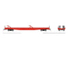 Rapido 1130999 HO Marine Industries Piggyback Flatcar: Red unlettered: Single Car - Freight Cars