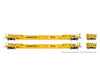 Rapido 1132505A HO 53’ Husky-Stack well car 2-Pack: TTX - Patched Logo: Single 2-Pack #2 - Freight Cars